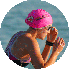 70.3 age group triathlete at the finish